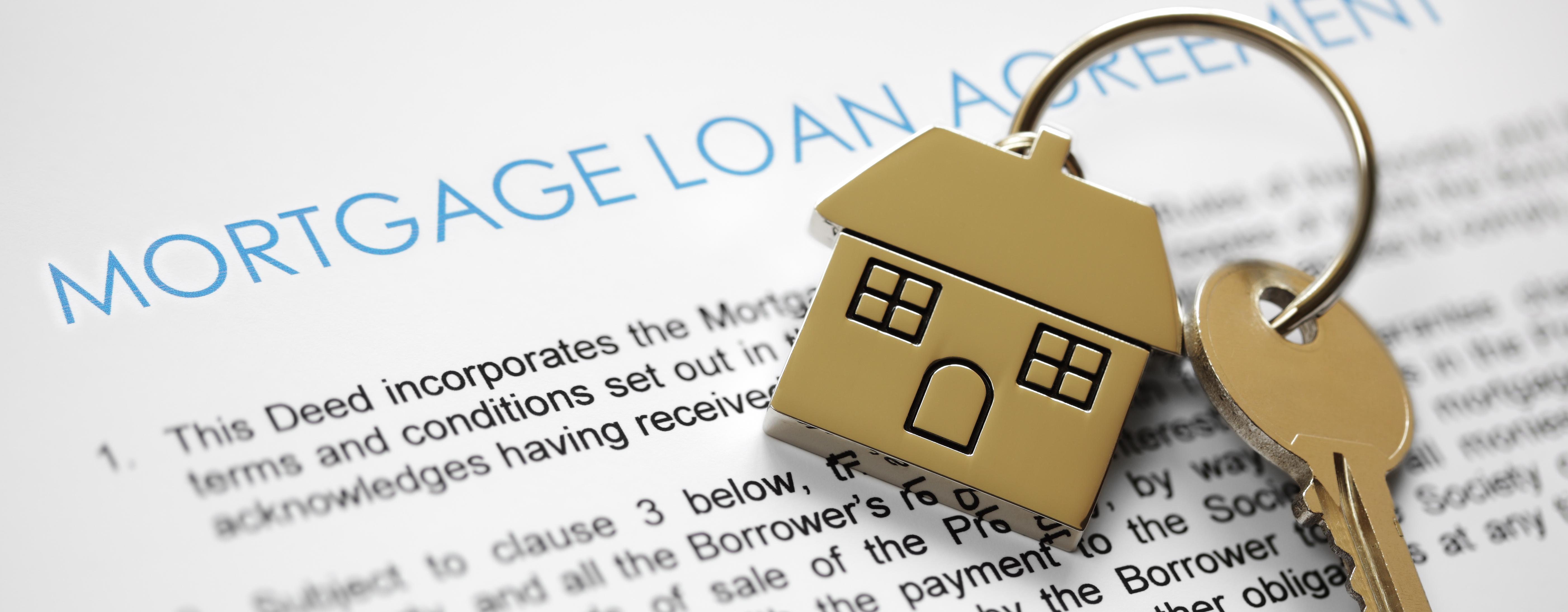 keys on a mortgage loan document